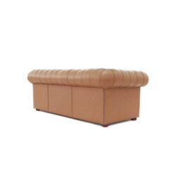 Chesterfield 3 Seater Shelly Saddle Real Leather Sofa Bespoke In Classic Style - thumbnail 6