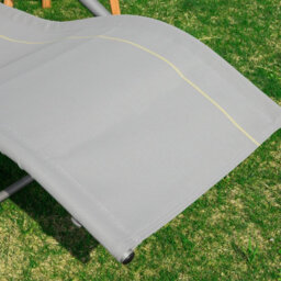 Sobuy Ogs28-Hg, Outdoor Garden Rocking Sun Lounger Recliner Relaxing Chair With Headrest And Side Bag, Grey,w147Xd63Xh85 - thumbnail 7