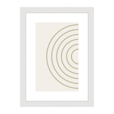 Accent By Nielsen Velino White Picture Frame A4, 21X29.7Cm - With Glass Front And Abstract Poster Print - image 1