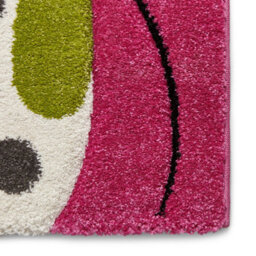 Kids Pink Modern Animal Graphics Pictorial Rug For Dining Room Bedroom & Living Room-80Cm X 150Cm - thumbnail 4