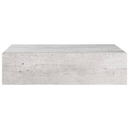 Vidaxl Wall Drawer Shelves 2 Pcs Concrete Grey 40X23.5X10Cm Mdf - thumbnail 5