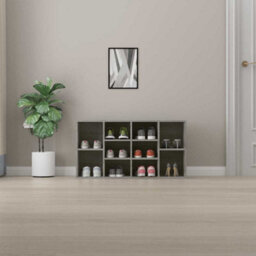 Berkfield Modern Shoe Bench Grey Sonoma 103X30X54.5 Cm Engineered Wood - thumbnail 3