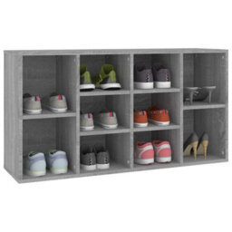 Berkfield Modern Shoe Bench Grey Sonoma 103X30X54.5 Cm Engineered Wood - thumbnail 4