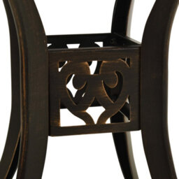 Berkfield Garden Table Bronze 78X78X72 Cm Cast Aluminium - thumbnail 4