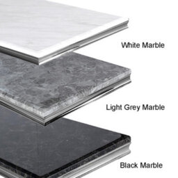 Stratus Interiors Athena 1.8Mt Marble Dining Table Silver Base - Pandora Marble - thumbnail 5