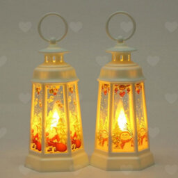 Amorly 4Pcs Battery Powered Christmas Snow Globe Lanterns, Light Up Led Decor, Elegant Indoor Home Ornament For Xmas Holiday Celebrations - thumbnail 9