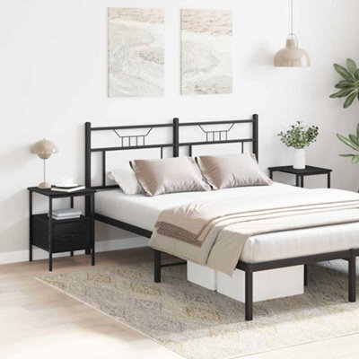 Berkfield Bedside Cabinets 2 Pcs Black Oak 34X36X50 Cm Engineered Wood - image 1