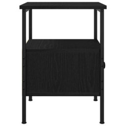 Berkfield Bedside Cabinets 2 Pcs Black Oak 34X36X50 Cm Engineered Wood - thumbnail 5