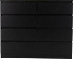 Seconique Malvern 8 Drawer Chest Black Recessed Handles - thumbnail 7