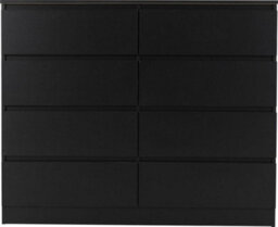 Seconique Malvern 8 Drawer Chest Black Recessed Handles - thumbnail 3