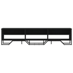 Berkfield Modern Tv Cabinet Black 180X34X41 Cm Engineered Wood - thumbnail 4