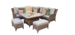 Signature Weave Sarah Wicker Corner Sofa Lifting Dining Table Bench Furniture - thumbnail 6
