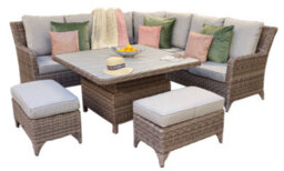 Signature Weave Sarah Wicker Corner Sofa Lifting Dining Table Bench Furniture - thumbnail 8
