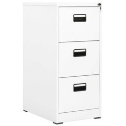 Walplus Filing Cabinet White 46X62X102.5 Cm Steel - thumbnail 1