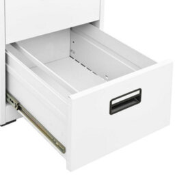 Walplus Filing Cabinet White 46X62X102.5 Cm Steel - thumbnail 8