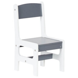 Brightnest Kids 2-Seater Table Set With 2 Chairs And Storage Boxes, White And Grey Mdf - Wyld And Coco - thumbnail 8