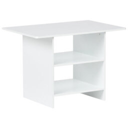 Brightnest Kids 2-Seater Table Set With 2 Chairs And Storage Boxes, White And Grey Mdf - Wyld And Coco - thumbnail 7