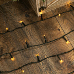 Christmas Tree World 100 Led Solar Powered String Lights - Yellow - thumbnail 2