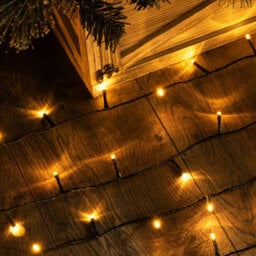 Christmas Tree World 100 Led Solar Powered String Lights - Yellow - thumbnail 3