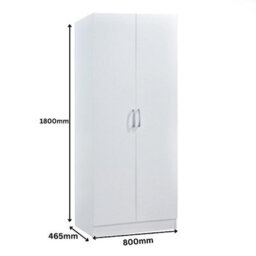 Highbury White 4 Piece Bedroom Set (Wardrobe, Chest And Bedsides) - thumbnail 9