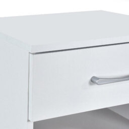 Highbury White 4 Piece Bedroom Set (Wardrobe, Chest And Bedsides) - thumbnail 4