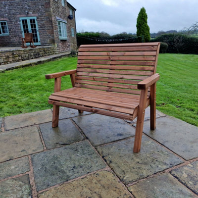 Churnet Valley Garden Furniture Ltd Churnet Valley Garden Furniture Valley 2 Seat Bench - image 1