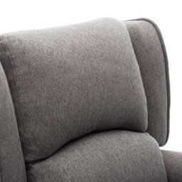 More4Homes Charlotte Modern Fabric Pushback Recliner Armchair Sofa Accent Chair Reclining (Grey) - thumbnail 5