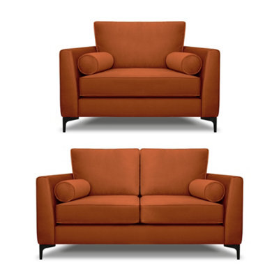 Modern Home Zara 2 Seater And Lovechair Set Marmalade - image 1