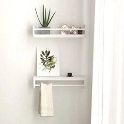 Set 4 Floating Shelves Wood Wall Mounted Shelf - thumbnail 3