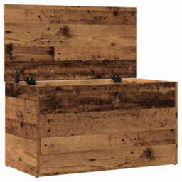 Berkfield Durable Storage Chest Old Wood 84X42X46 Cm Engineered Wood - thumbnail 7