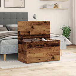 Berkfield Durable Storage Chest Old Wood 84X42X46 Cm Engineered Wood - thumbnail 3