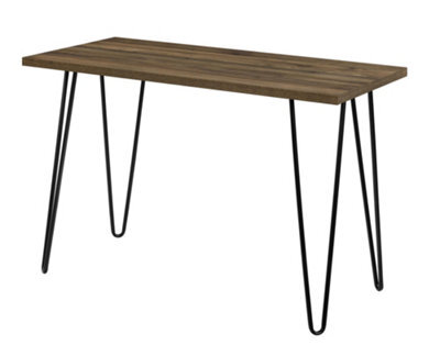 Dorel Owen Retro Office Writing Desk In Walnut Look - image 1