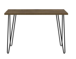 Dorel Owen Retro Office Writing Desk In Walnut Look - thumbnail 3
