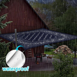 Blue Rectangular Shade Sail 95% Uv Protection Waterproof - thumbnail 4