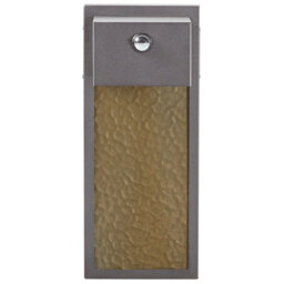 Beliani Outdoor Led Wall Light 40Cm Grey Iron Glass Retro Design Warm White With Motion Sensor - thumbnail 2