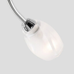 Valuelights Modern Chrome 3 Way Ceiling Light With Frosted Glass Shades - thumbnail 6