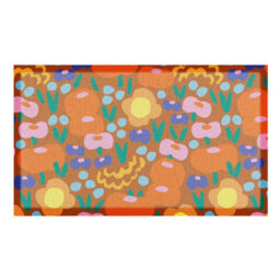 Artsy Doormats Elizabeth Olwen Red Floral Indoor/outdoor Doormat (90X60Cm) - thumbnail 2