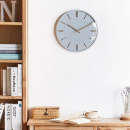 Wyld And Coco Glam Design Wall Clock Grey, 34 Cm Diameter, Unnumbered Dial - thumbnail 2
