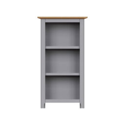Fwstyle 3 Tier Bookcase Storage Rack Shelving Unit Ready Assembled Dove Grey & Oak (H) 82 (W) 45 (D) 23Cm - thumbnail 6