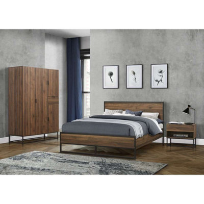 Birlea Houston Small Double Bed Walnut - image 1