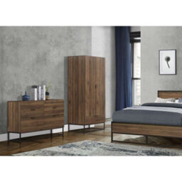 Birlea Houston Small Double Bed Walnut - thumbnail 2