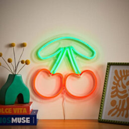 Valuelights Cherries Neon Sign Deoration Wall Light - thumbnail 1