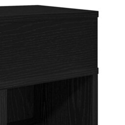 Walplus Bedside Cabinet With Drawer Black 25X31X66 Cm - thumbnail 9