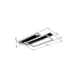 Luminosa Lighting Luminosa Finnley Integrated Led Semi Flush Ceiling Light Matt Black Led 3000K - thumbnail 8