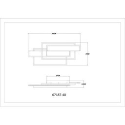 Luminosa Lighting Luminosa Finnley Integrated Led Semi Flush Ceiling Light Matt Black Led 3000K - thumbnail 7