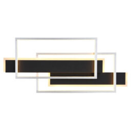 Luminosa Lighting Luminosa Finnley Integrated Led Semi Flush Ceiling Light Matt Black Led 3000K - thumbnail 4