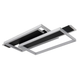 Luminosa Lighting Luminosa Finnley Integrated Led Semi Flush Ceiling Light Matt Black Led 3000K - thumbnail 2