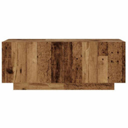 Berkfield Tv Cabinet With Led Lights Old Wood 260X35X40 Cm Engineered Wood - thumbnail 9