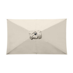 VRUC Replacement Parasol Fabric Umbrella Canopy Cover For 3X2M 6 Arm Parasols Cream - thumbnail 2