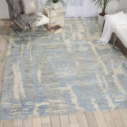 Blue Wool Handmade Abstract ,luxurious Modern Rug Easy To Clean Living Room And Bedroom-236Cm X 297Cm - thumbnail 7